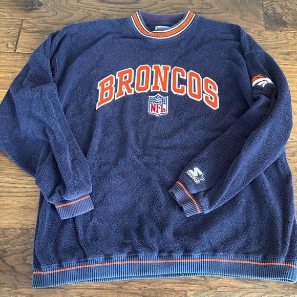 VTG 90s Starter Denver Broncos Sweatshirt - Picture 1 of 3